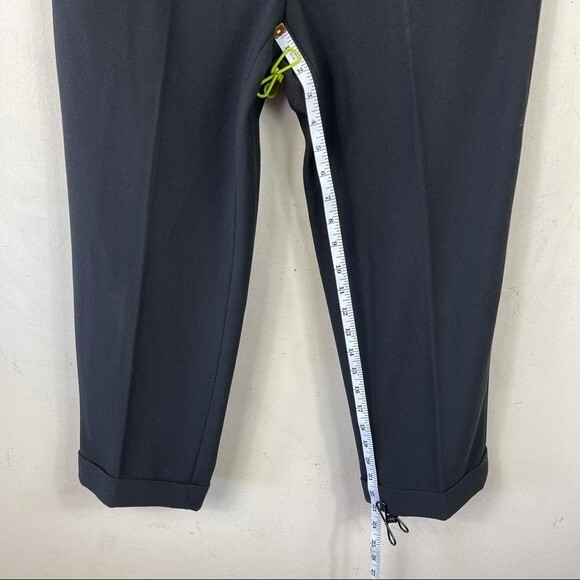 Robert Rodriguez Black Crop Ankle Dress Pants Embellished Embroidered Velvet 6 - Picture 13 of 14